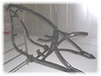 powder coated  motorcycle frame image